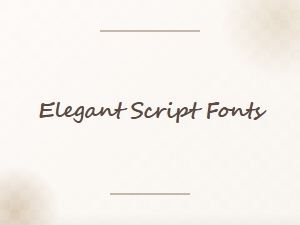 Elegant Script Fonts for Visual Content